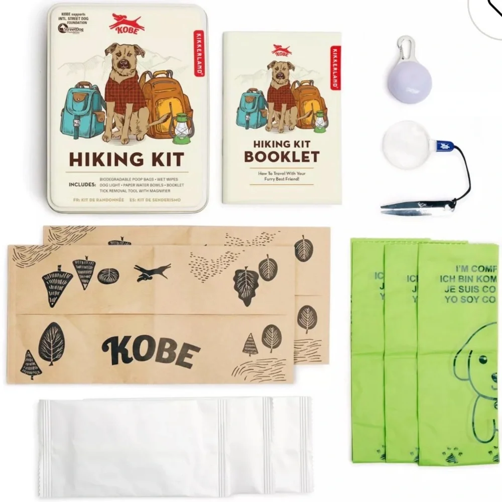 Dog Hiking Kit - Mini Tin with travel essentials SET OF 2
